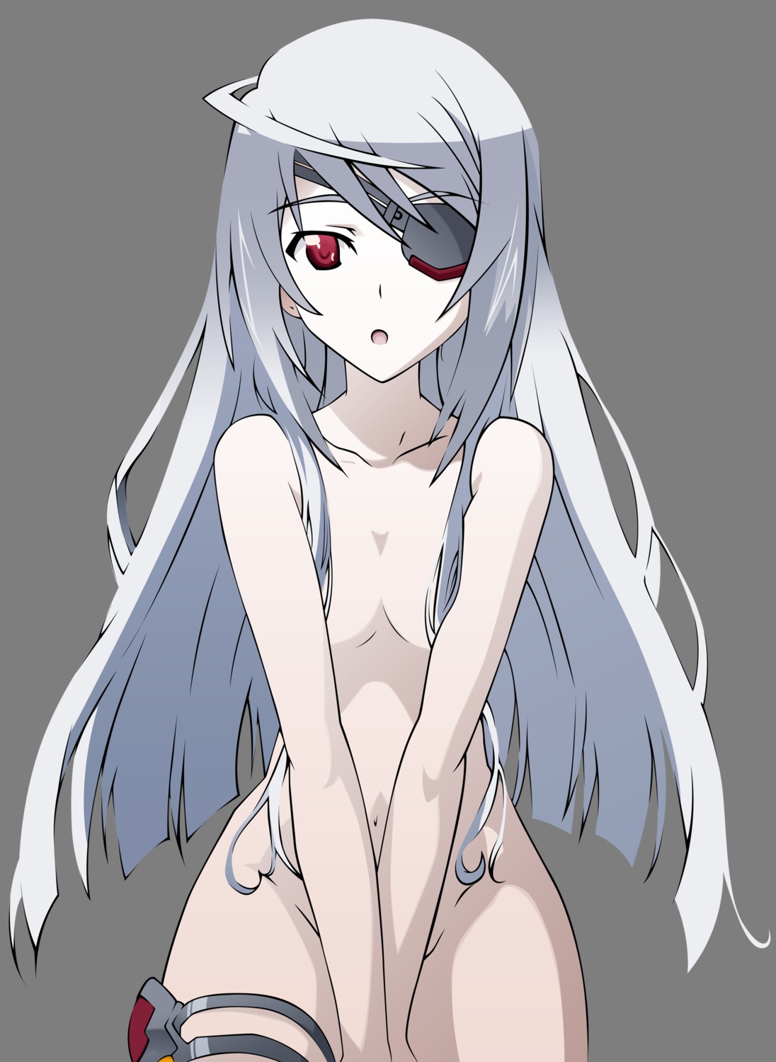 eyepatch infinite_stratos laura_bodewig naked transparent_png vector_trace