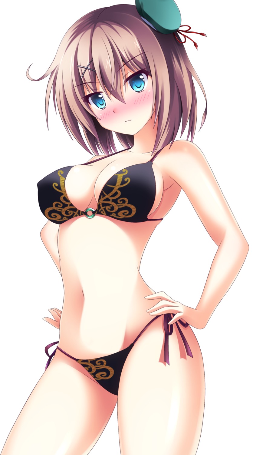 bikini cleavage erect_nipples kantai_collection maya_(kancolle) midori_rin swimsuits