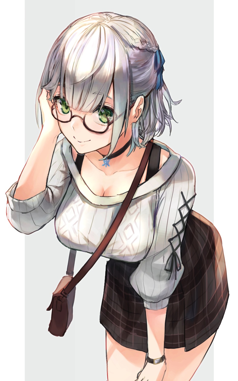 hololive karasuro megane shirogane_noel sweater