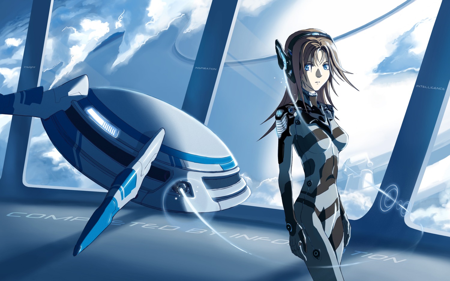 bodysuit kakapo mecha_musume wallpaper