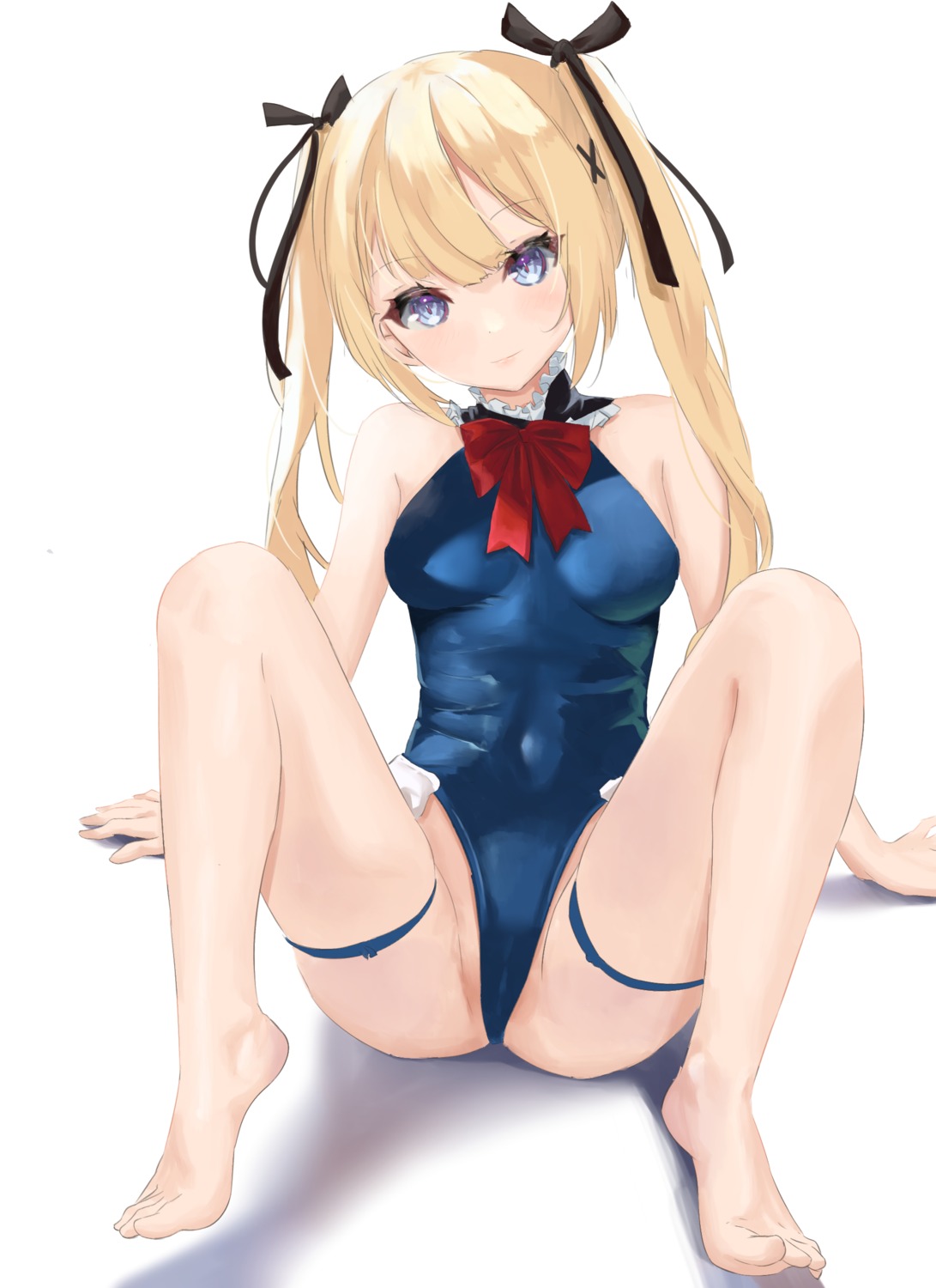 azur_lane cameltoe dead_or_alive feet garter marie_rose nina_(pixiv31869672) swimsuits