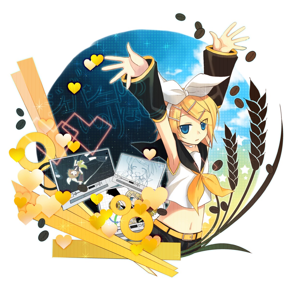 kagamine_rin tamura_hiro vocaloid