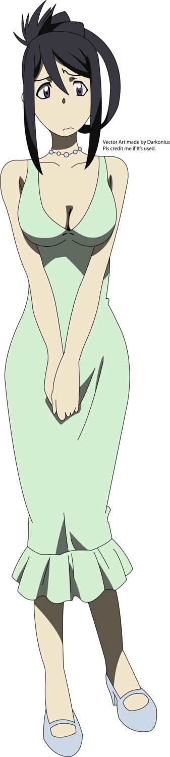 cleavage dress nakatsukasa_tsubaki soul_eater vector_trace watermark