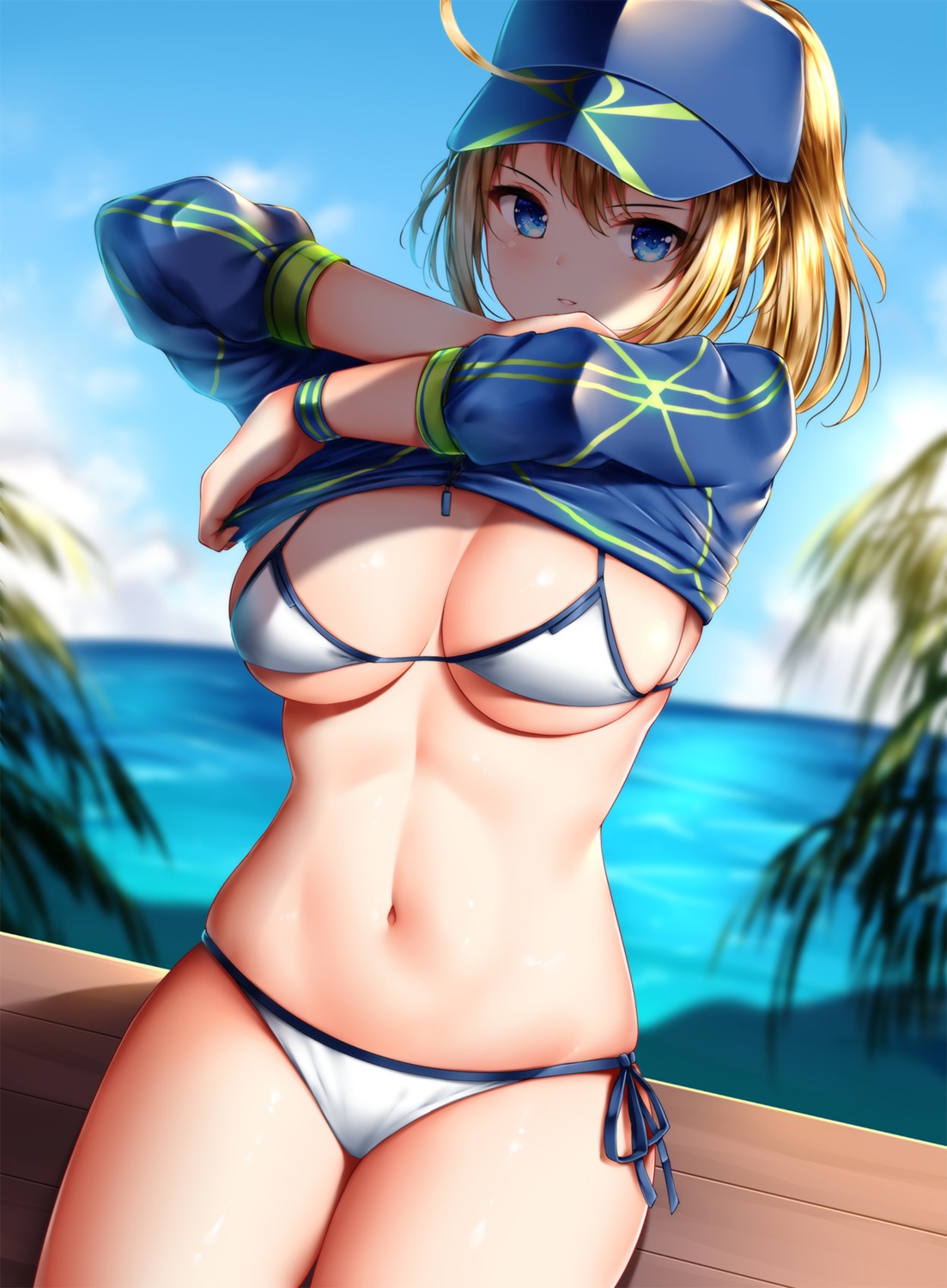 bikini fate/grand_order heroine_xx swimsuits undressing wsman