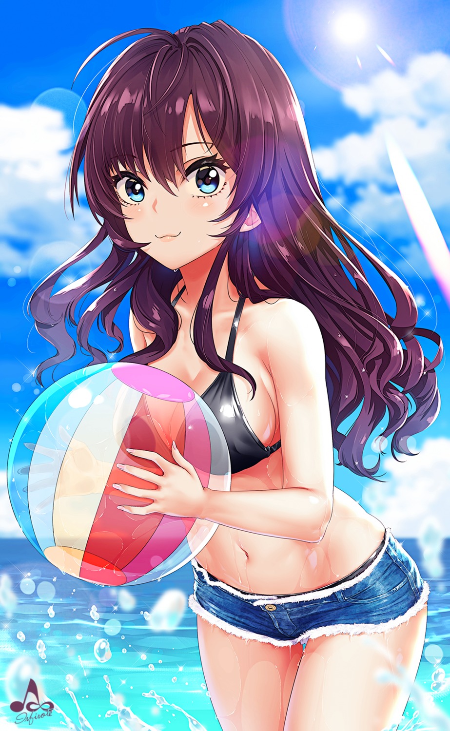 bikini cleavage ichinose_shiki infinote swimsuits the_idolm@ster the_idolm@ster_cinderella_girls wet