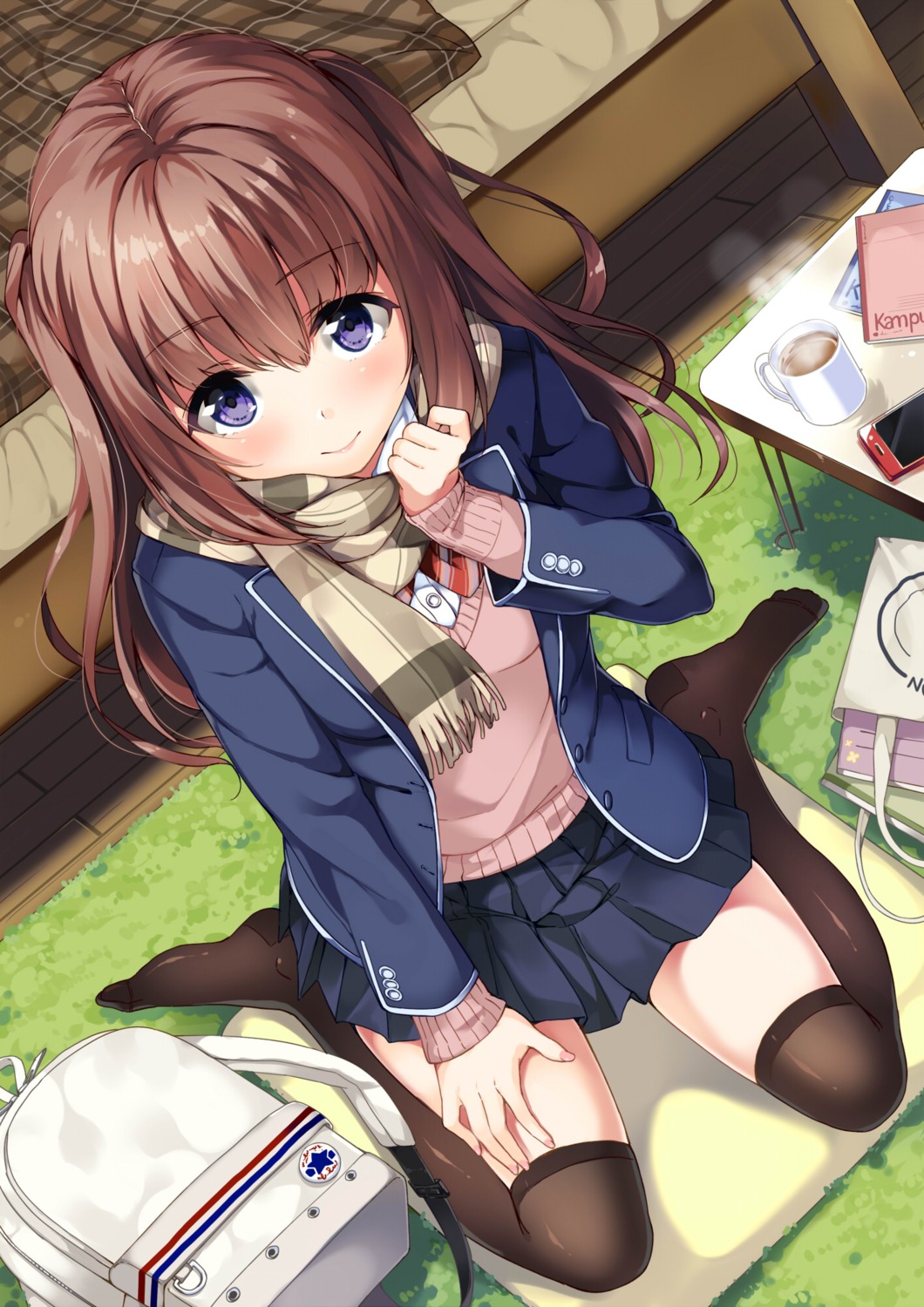 seifuku sweater thighhighs unasaka