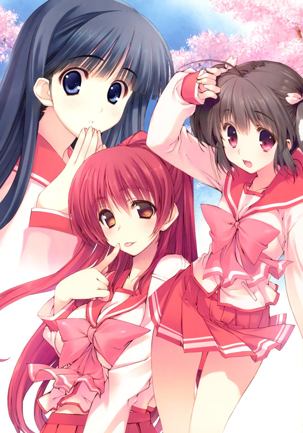 amaduyu_tatsuki kousaka_tamaki kusakabe_yuki mitsumi_misato nakamura_takeshi possible_duplicate seifuku to_heart_(series) to_heart_2 yuzuhara_konomi