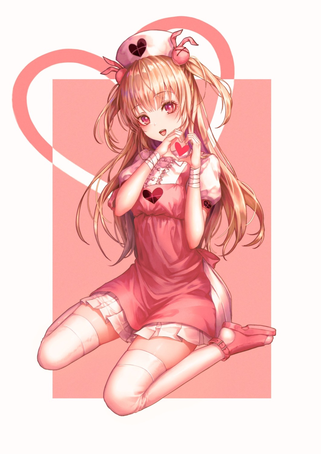 bandages natori_sana nurse sana_channel thighhighs