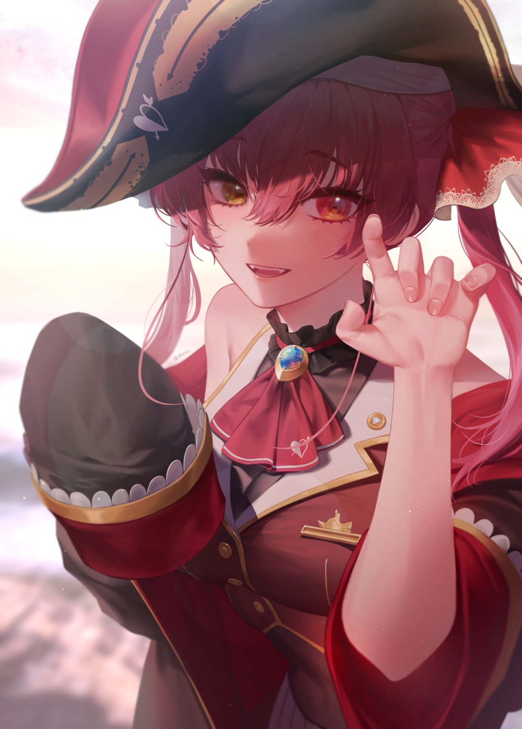 handot_(d_yot_) heterochromia hololive houshou_marine pirate