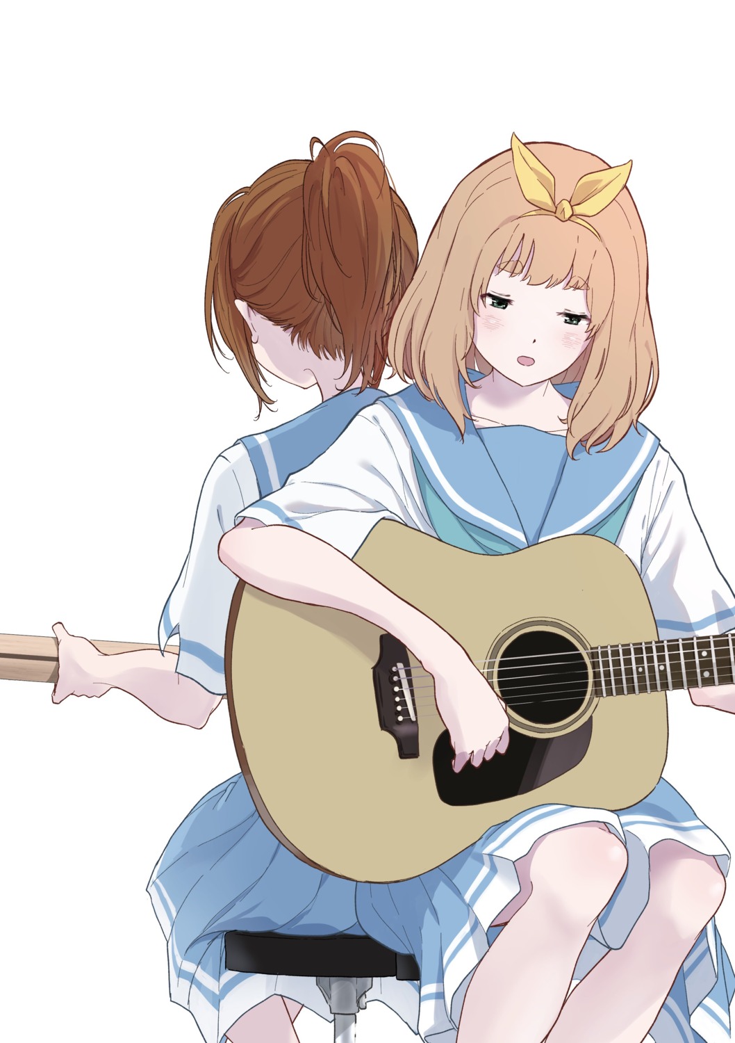 guitar hasisisissy hibike!_euphonium nakagawa_natsuki seifuku yoshikawa_yuuko