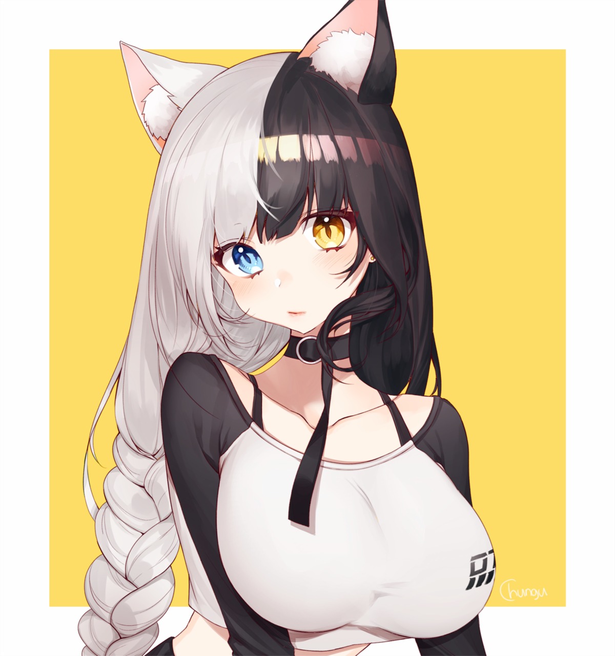 animal_ears chungu heterochromia nekomimi