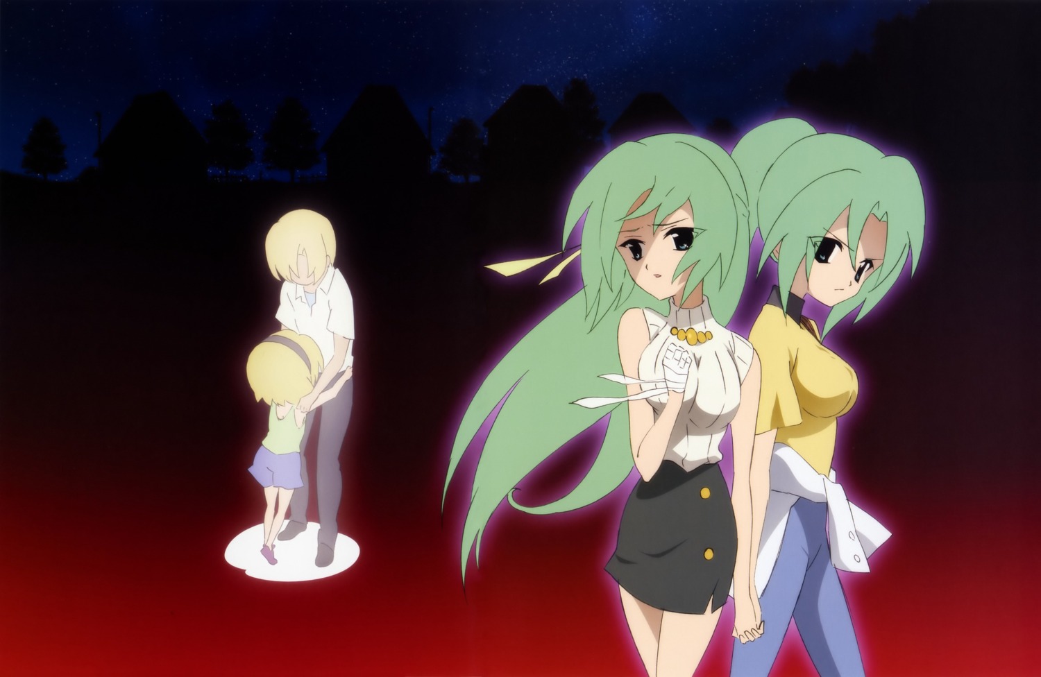 higurashi_no_naku_koro_ni houjou_satoko houjou_satoshi numata_seiya sonozaki_mion sonozaki_shion