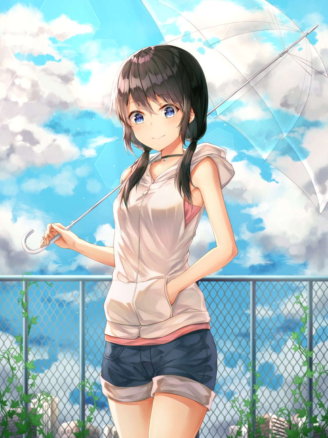 amano_hina gyungsin tenki_no_ko umbrella