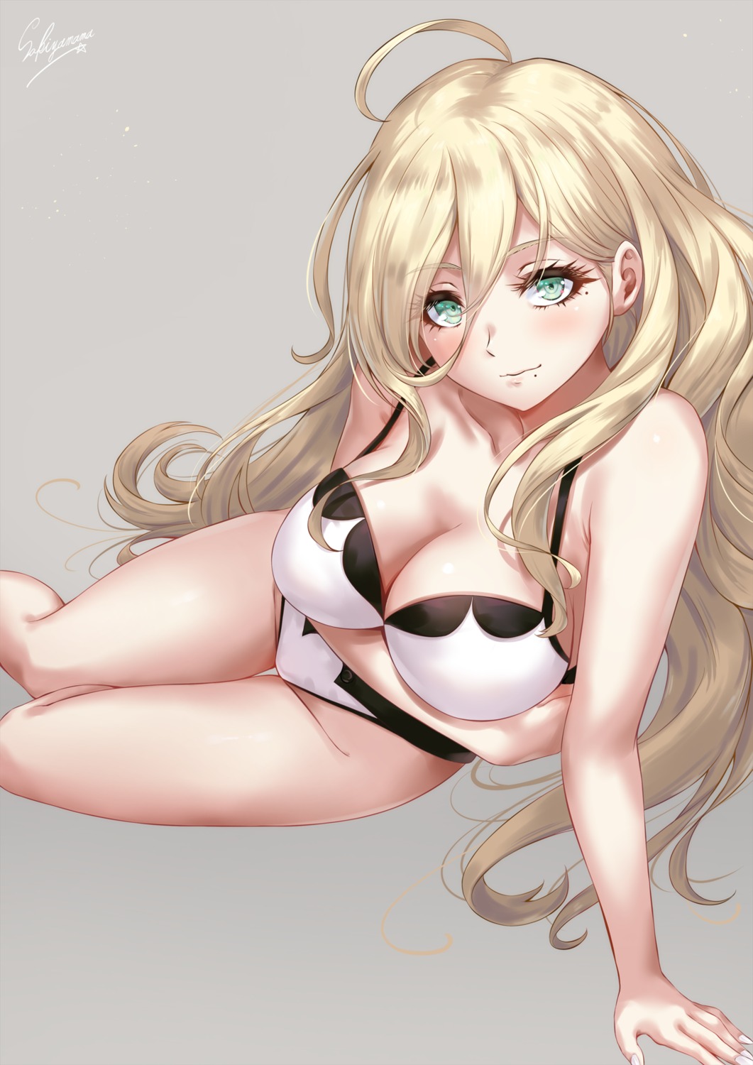 bra breast_hold kantai_collection pantsu richelieu_(kancolle) sakiyamama