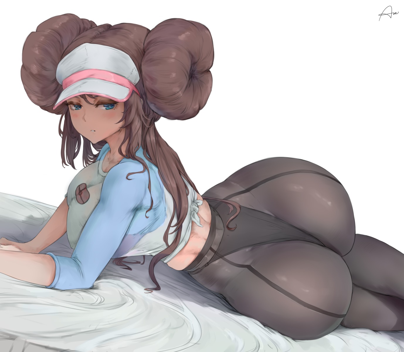 araneesama ass mei_(pokemon) pantsu pantyhose pokemon pokemon_b2w2 thong