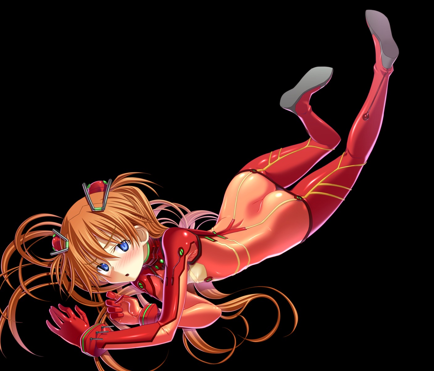 ass bodysuit neon_genesis_evangelion sakuya_tsuitachi souryuu_asuka_langley