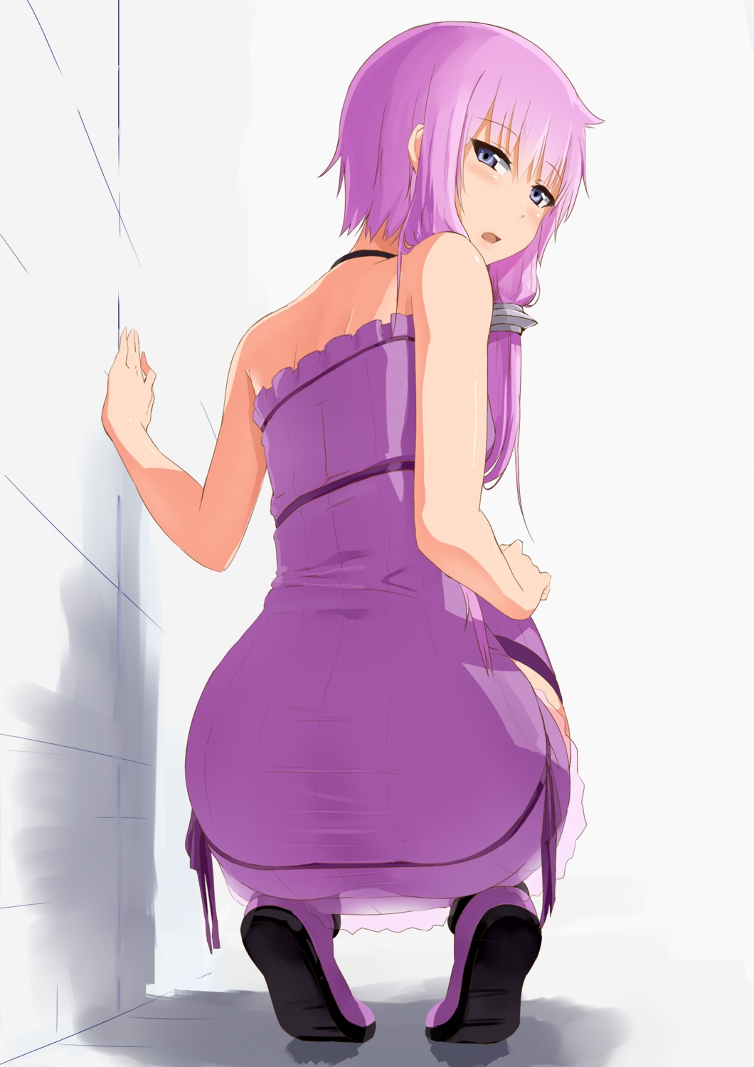 abmayo ass dress see_through vocaloid yuzuki_yukari