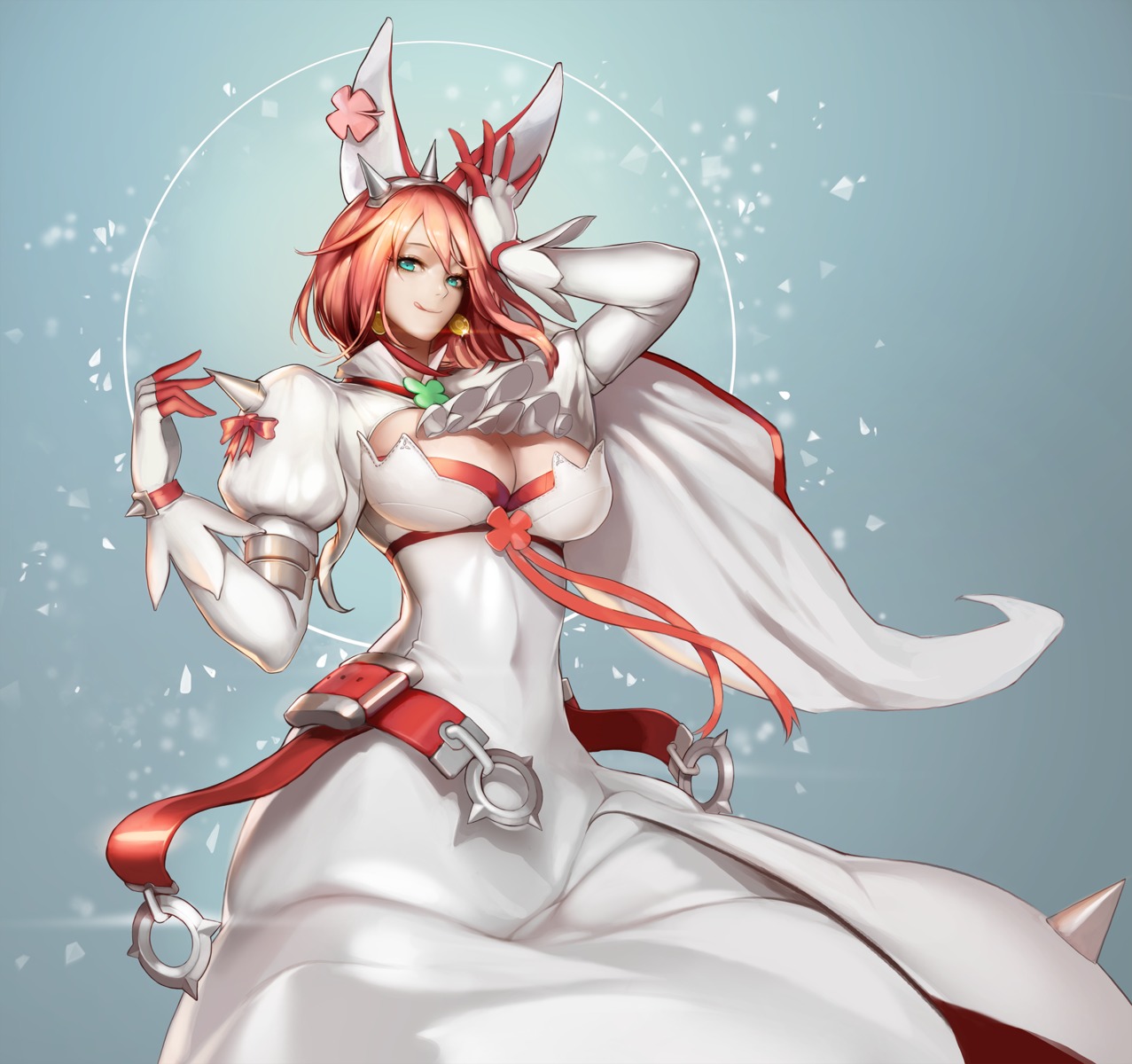 cleavage dress elphelt_valentine guilty_gear guilty_gear_xrd monaim