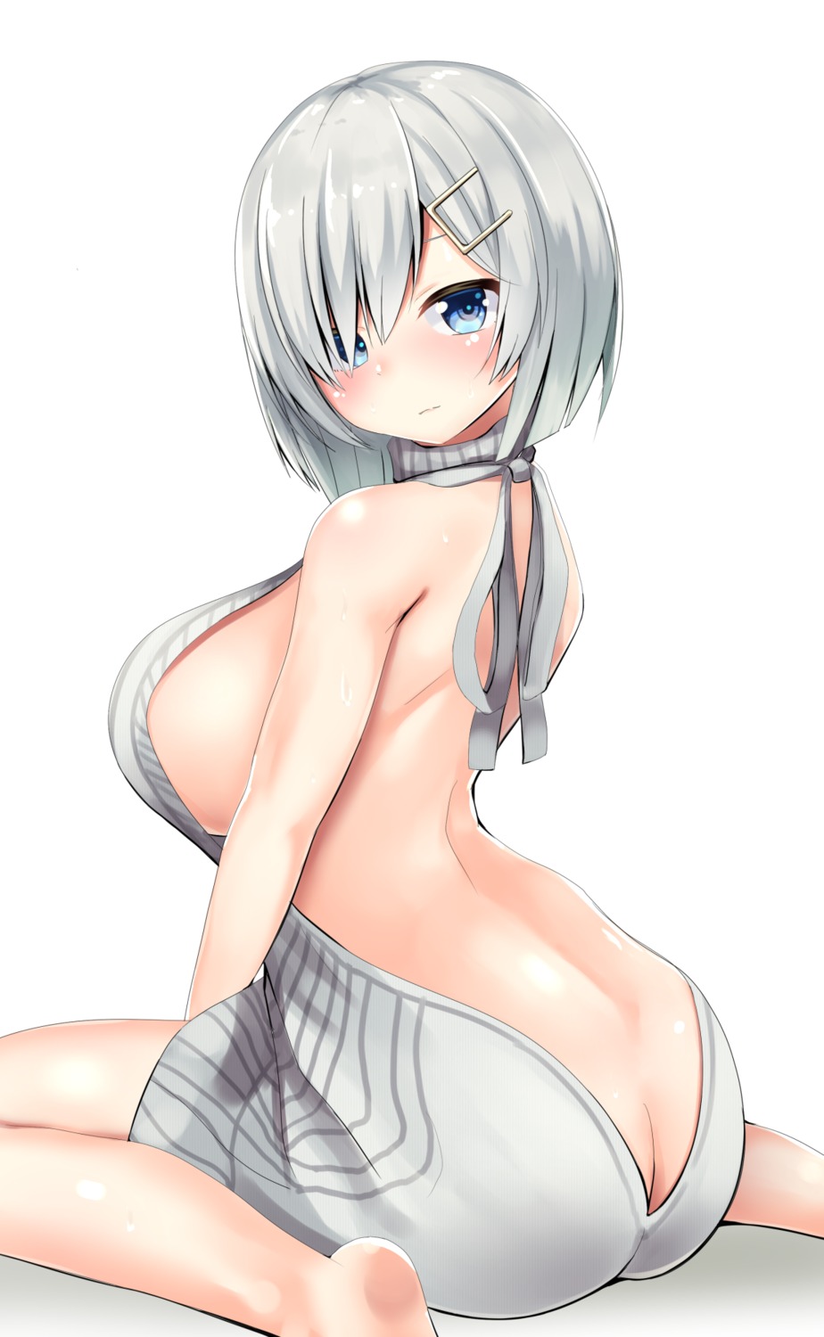 ass feet hamakaze_(kancolle) hamalu kantai_collection no_bra nopan