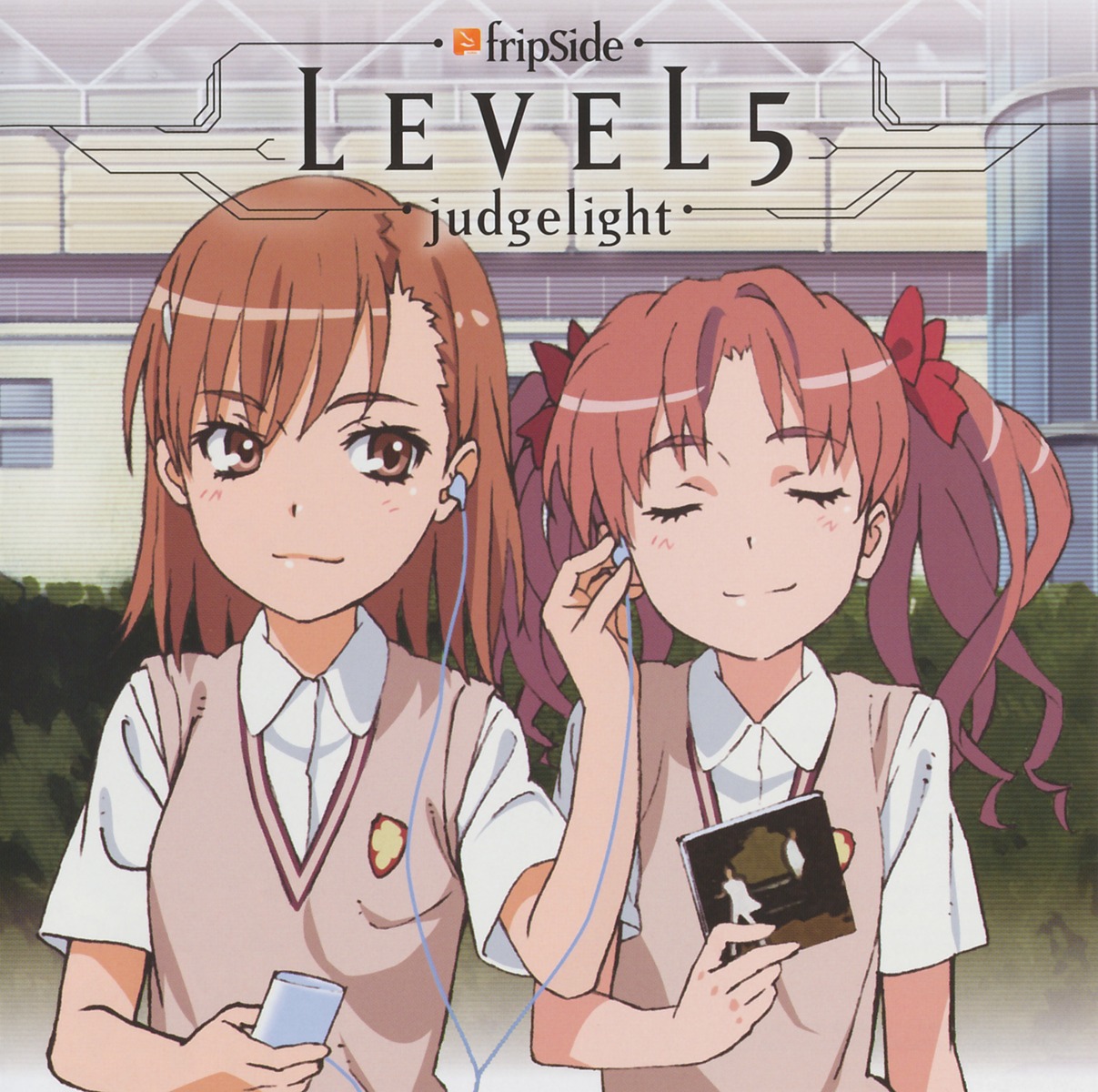 disc_cover headphones misaka_mikoto screening shirai_kuroko toaru_kagaku_no_railgun toaru_majutsu_no_index