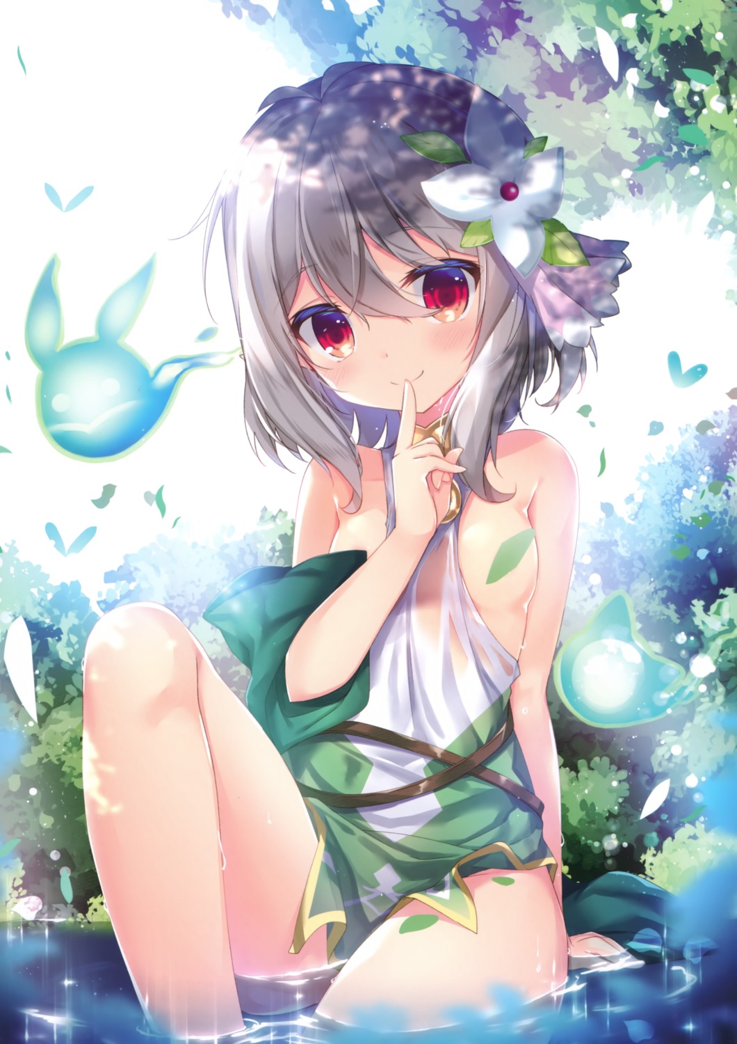 kokkoro loli nanamomo_rio princess_connect princess_connect!_re:dive see_through