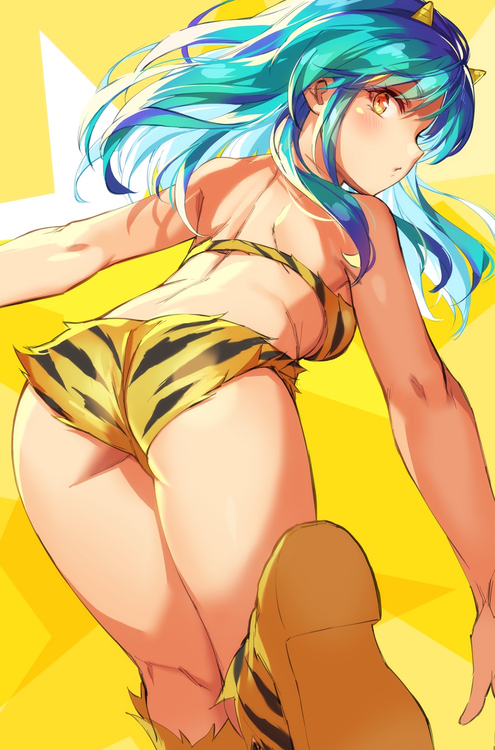 ass bikini horns lum michairu. swimsuits urusei_yatsura