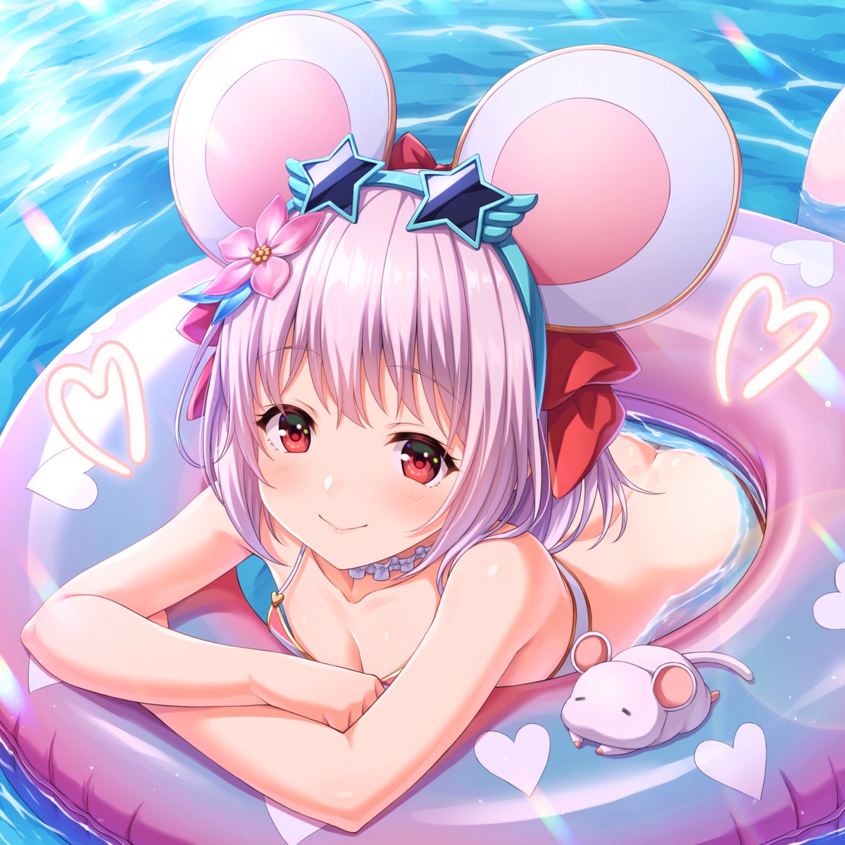 animal_ears ass bikini granblue_fantasy megane swimsuits tomo_(tmtm_mf_mf) vikala_(granblue_fantasy) wet