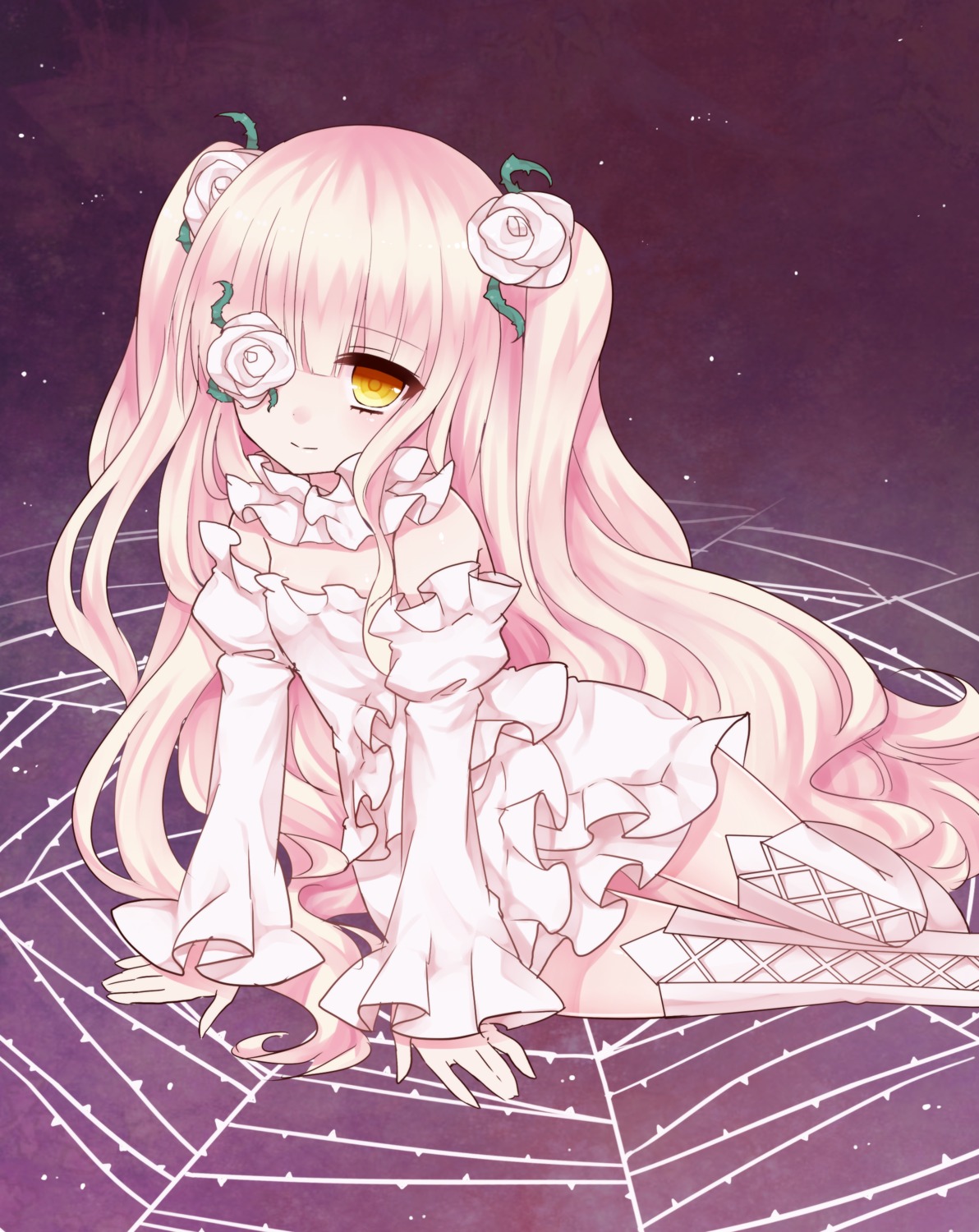 dress eyepatch kirakishou lolita_fashion rozen_maiden thighhighs tsukikage_nemu