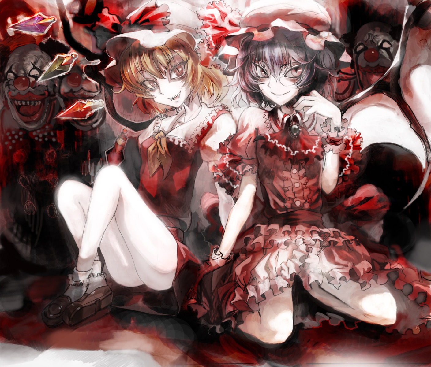 asuka_(moto) flandre_scarlet remilia_scarlet touhou