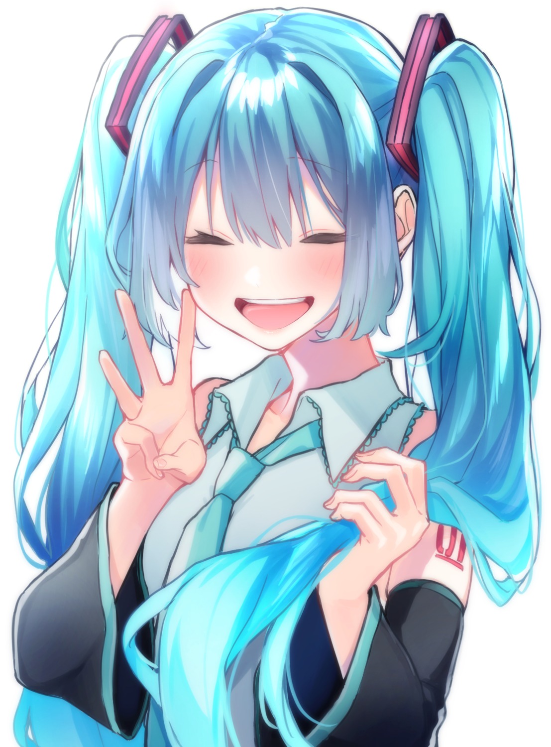 hatsune_miku rinku_(rin9) tattoo vocaloid