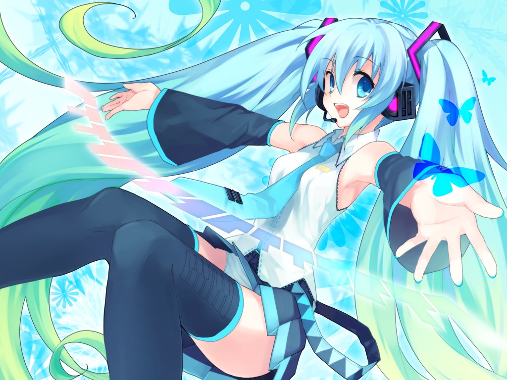 hatsune_miku koto_(colorcube) pantsu shimapan thighhighs vocaloid wallpaper