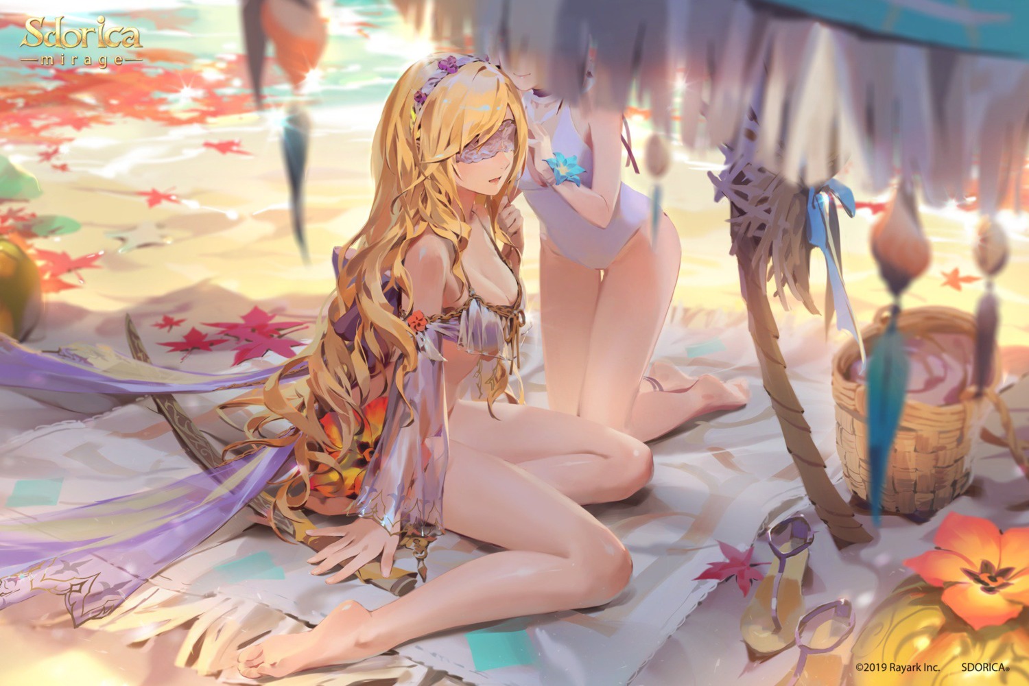 bikini cleavage jofang sdorica_-sunset- see_through sione_aldric swimsuits