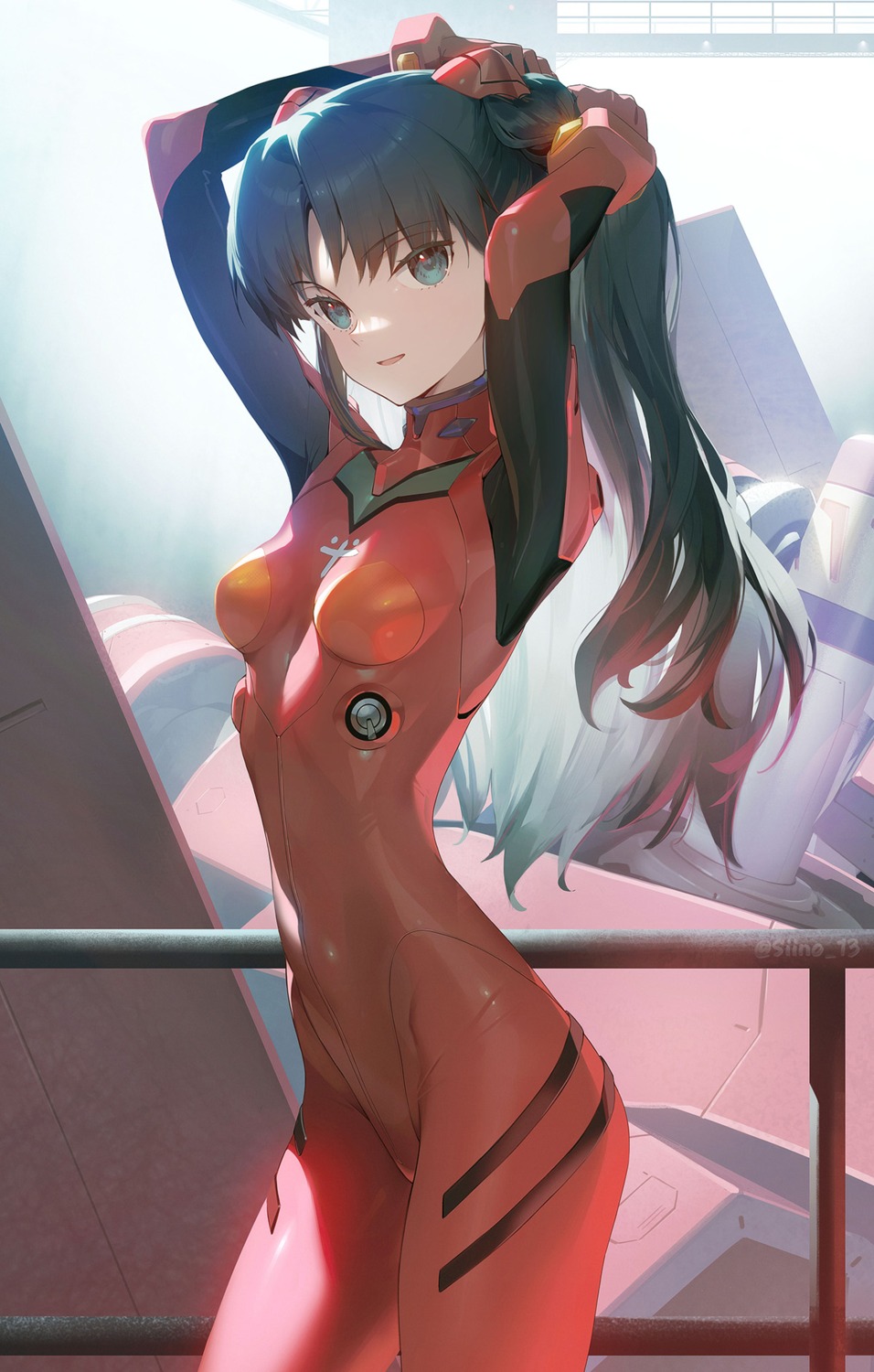 bodysuit cosplay fate/stay_night mecha neon_genesis_evangelion siino souryuu_asuka_langley toosaka_rin