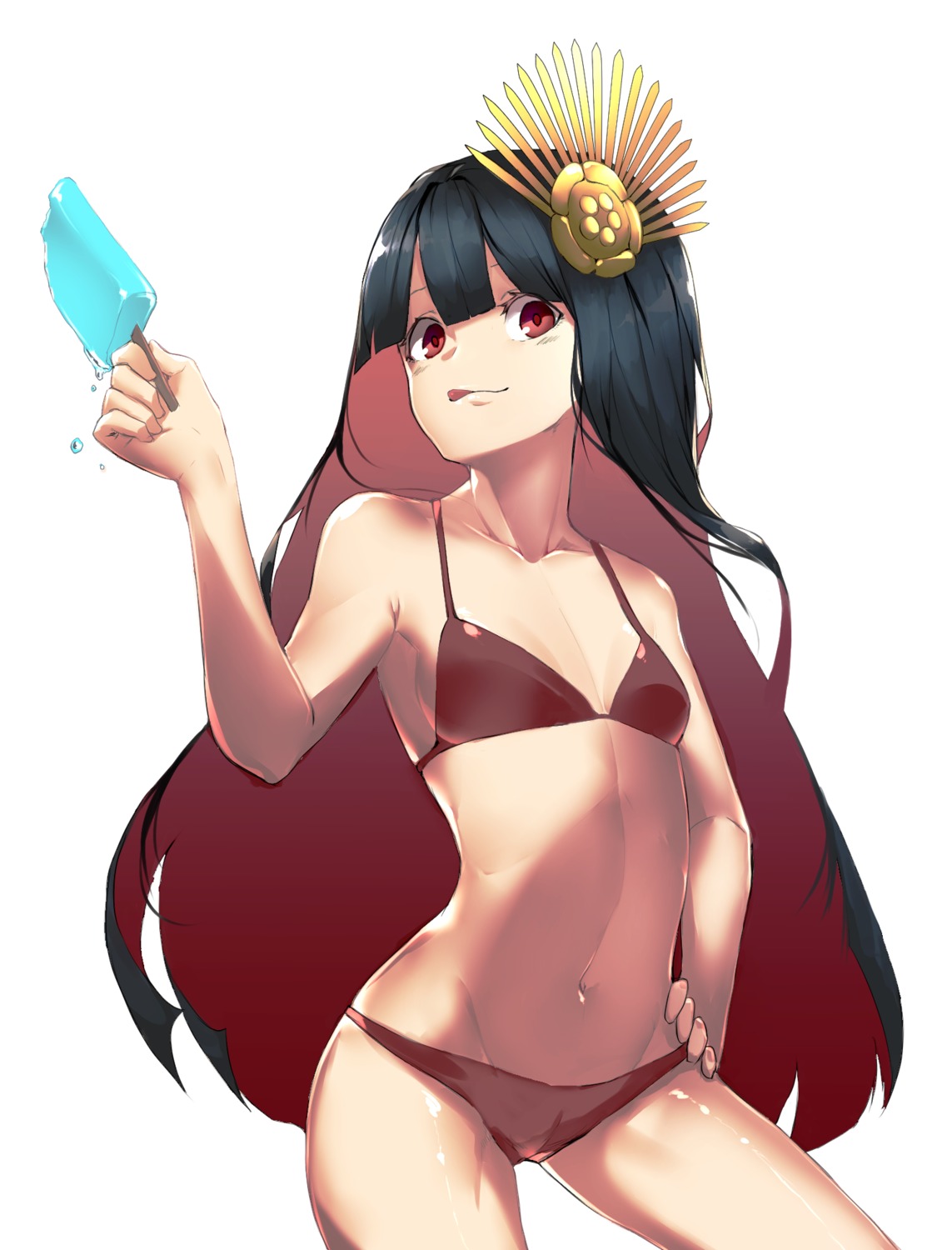 bikini cleavage fate/grand_order fixro2n oda_nobunaga_(fate) swimsuits