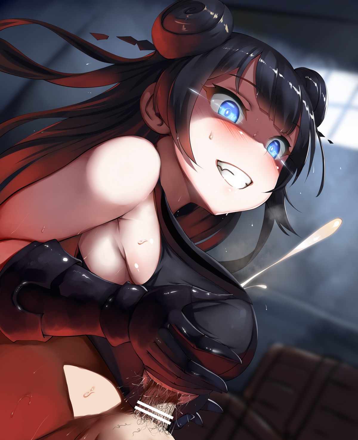 armor belko breast_hold censored cum kantai_collection light_cruiser_oni paizuri penis