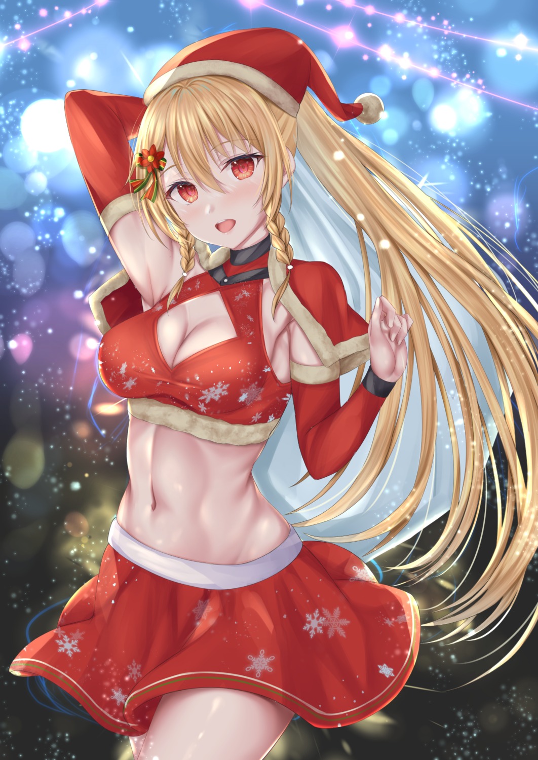 christmas cleavage shu-ri tenka_hyakken