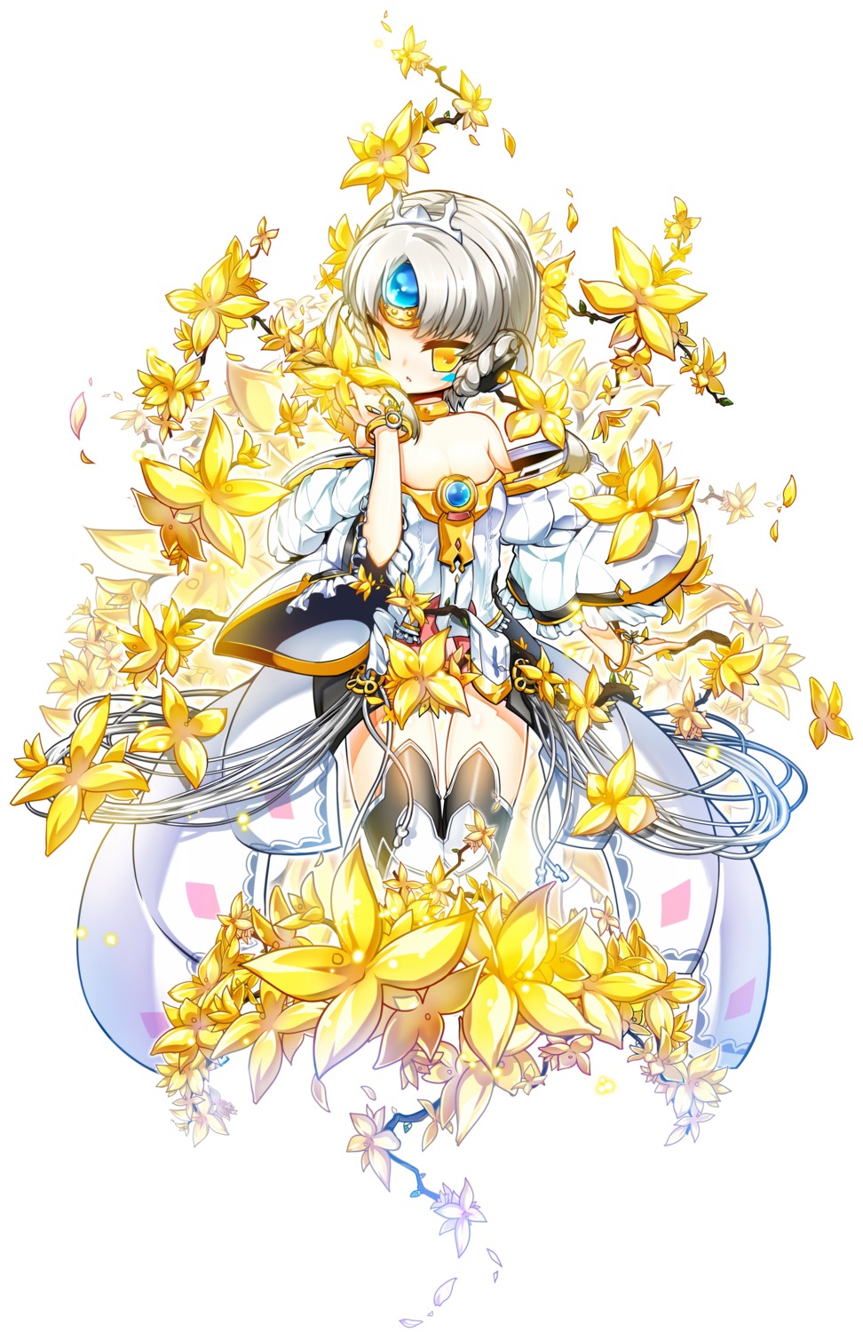 elsword eve_(elsword) poseich thighhighs