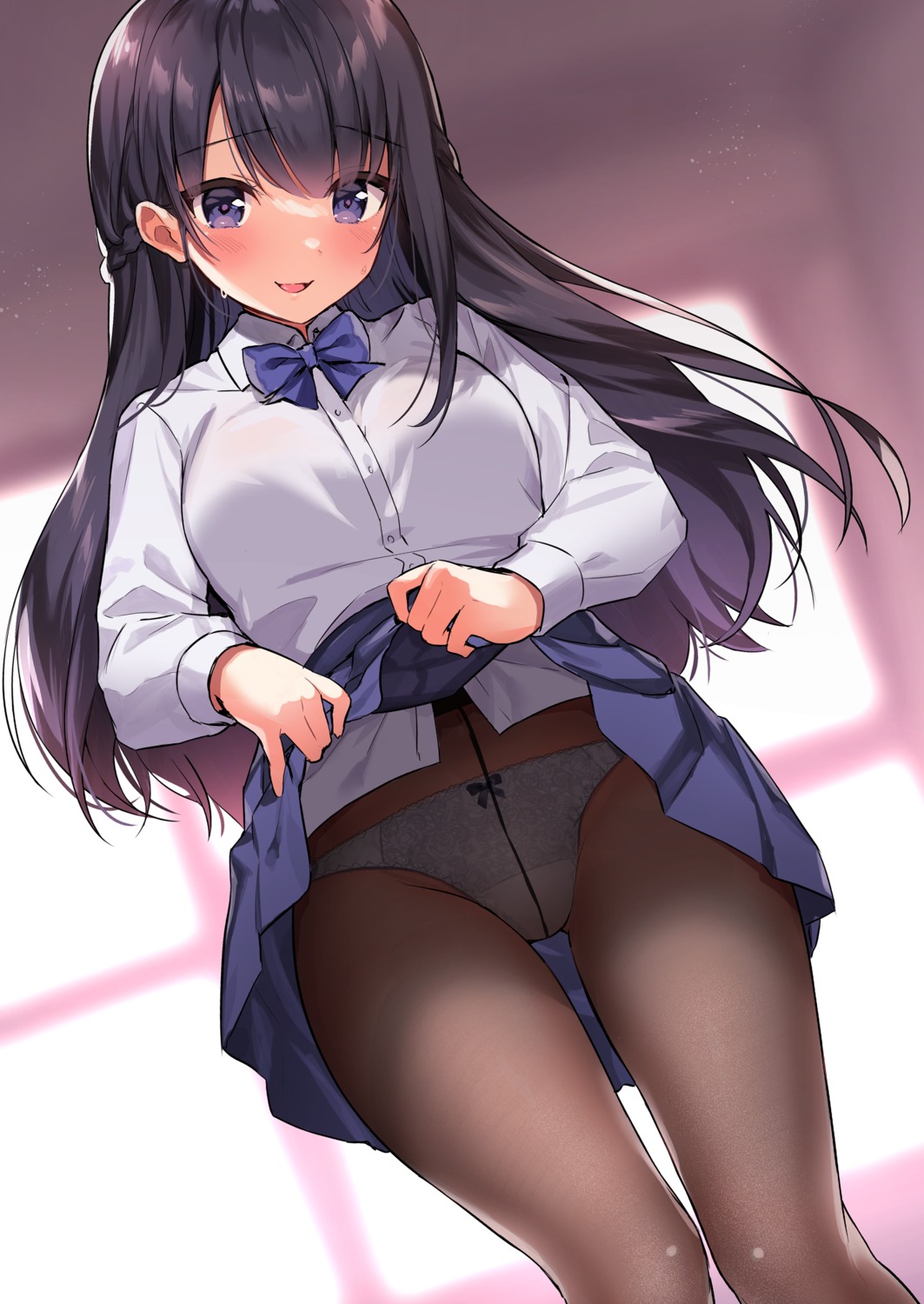 kabosudachin pantsu pantyhose seifuku skirt_lift