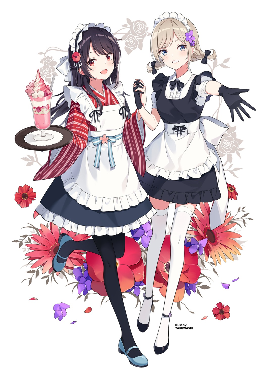 maid thighhighs wa_maid yaruwashi