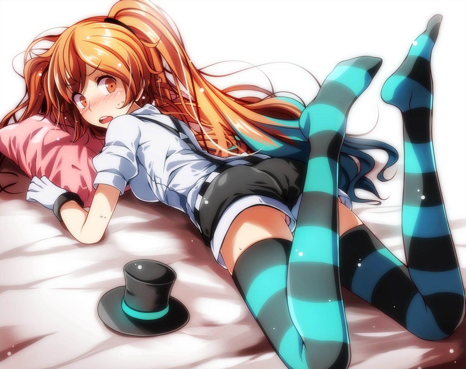 ass feet hatsune_miku pantsu thighhighs tsukishiro_saika vocaloid