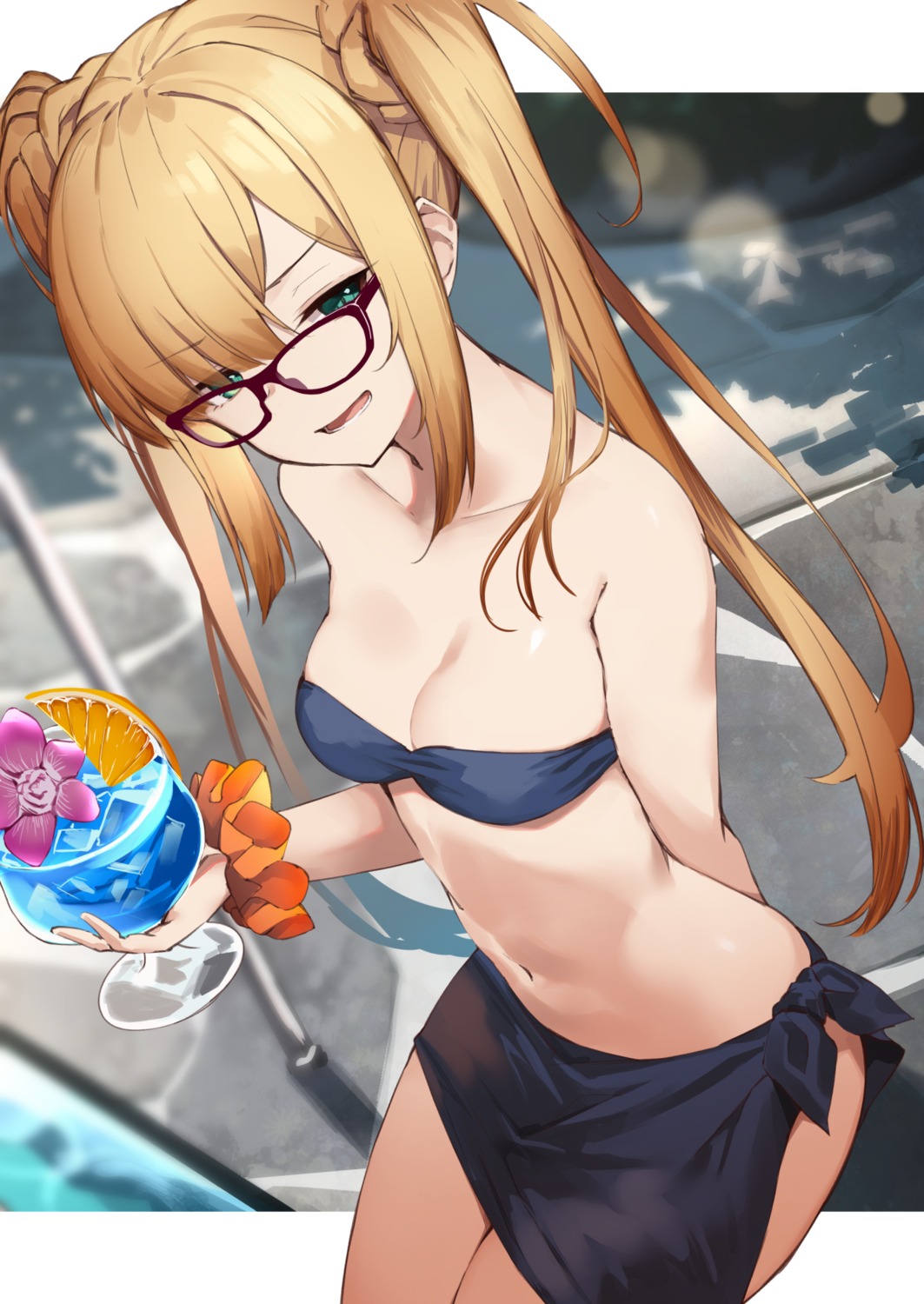 amagasa_yun bikini lord_el-melloi_ii-sei_no_jikenbo megane reines_el-melloi_archisorte swimsuits