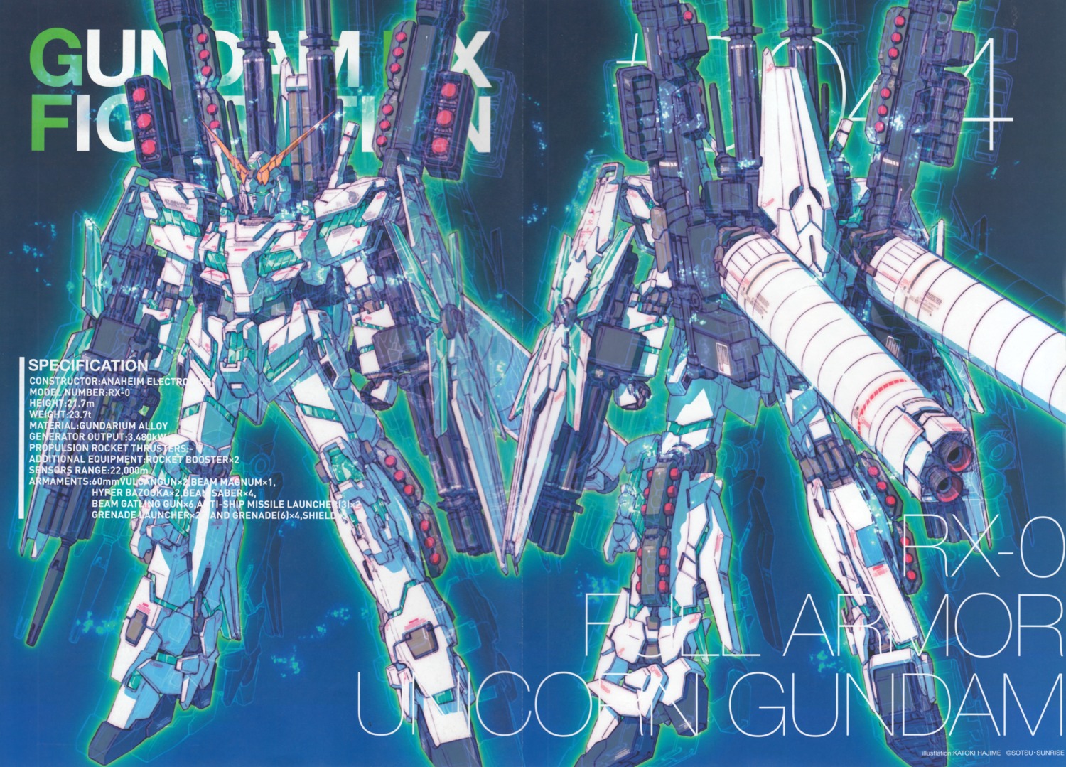 crease gun gundam gundam_unicorn katoki_hajime mecha unicorn_gundam