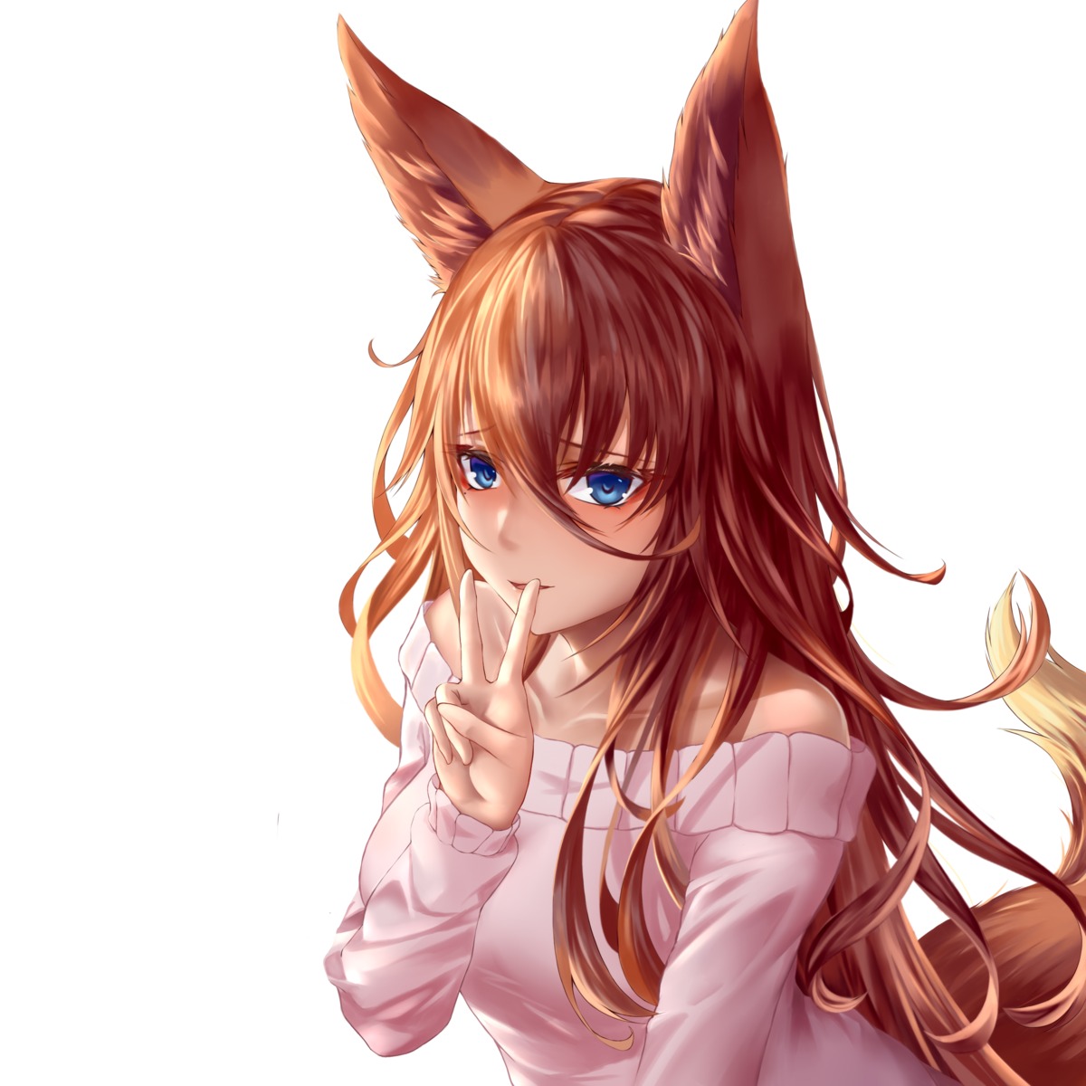 animal_ears anthropomorphization eevee nekomimi pokemon sweater tail yuzuriha_(pixiv_14248010)