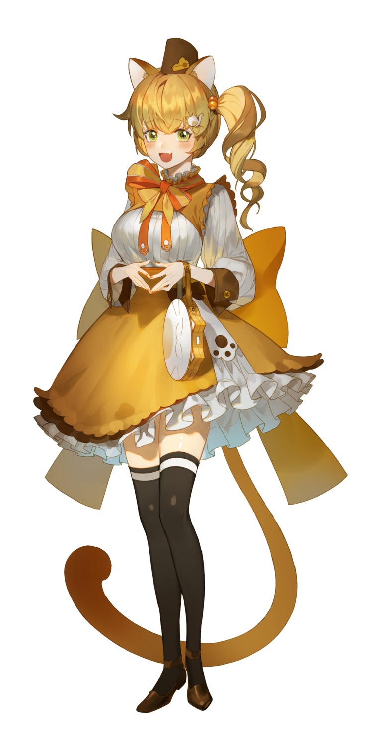 animal_ears iida100ii nekomimi tail thighhighs