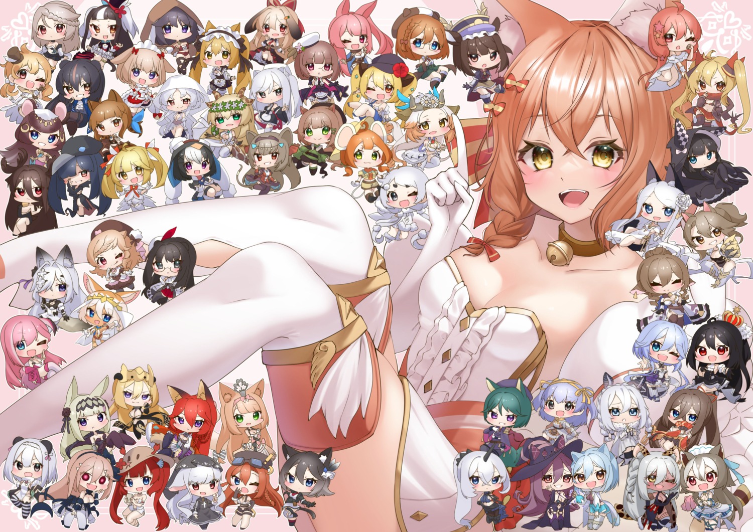 animal_ears chibi no_bra red:_pride_of_eden seele0907 skirt_lift thighhighs