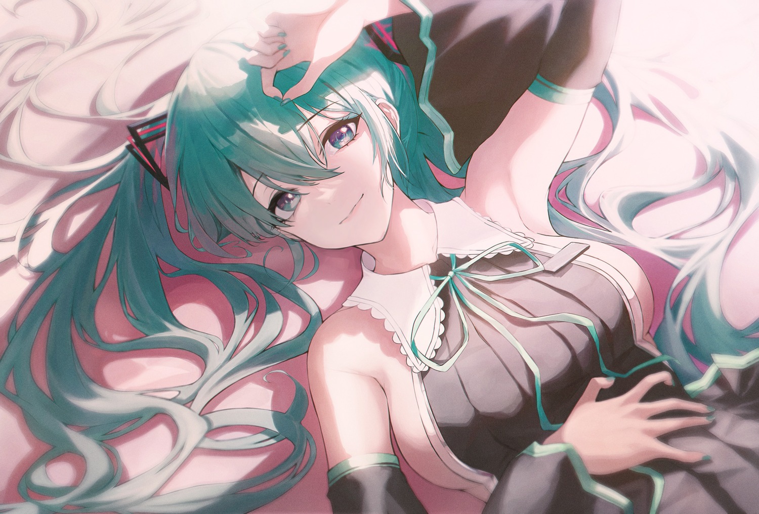 hatsune_miku matsogum no_bra vocaloid