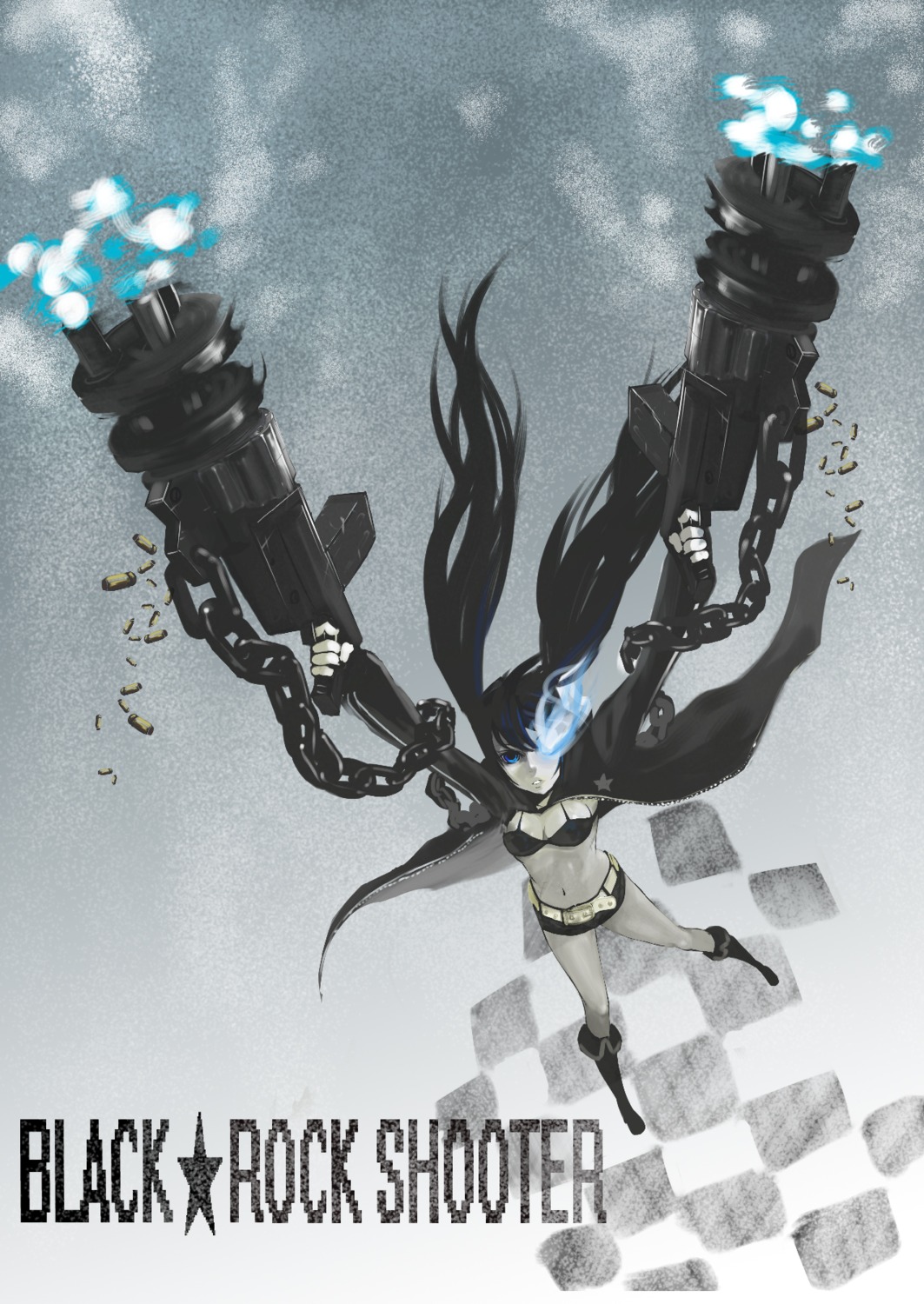 bikini_top black_rock_shooter black_rock_shooter_(character) skulfaran swimsuits vocaloid