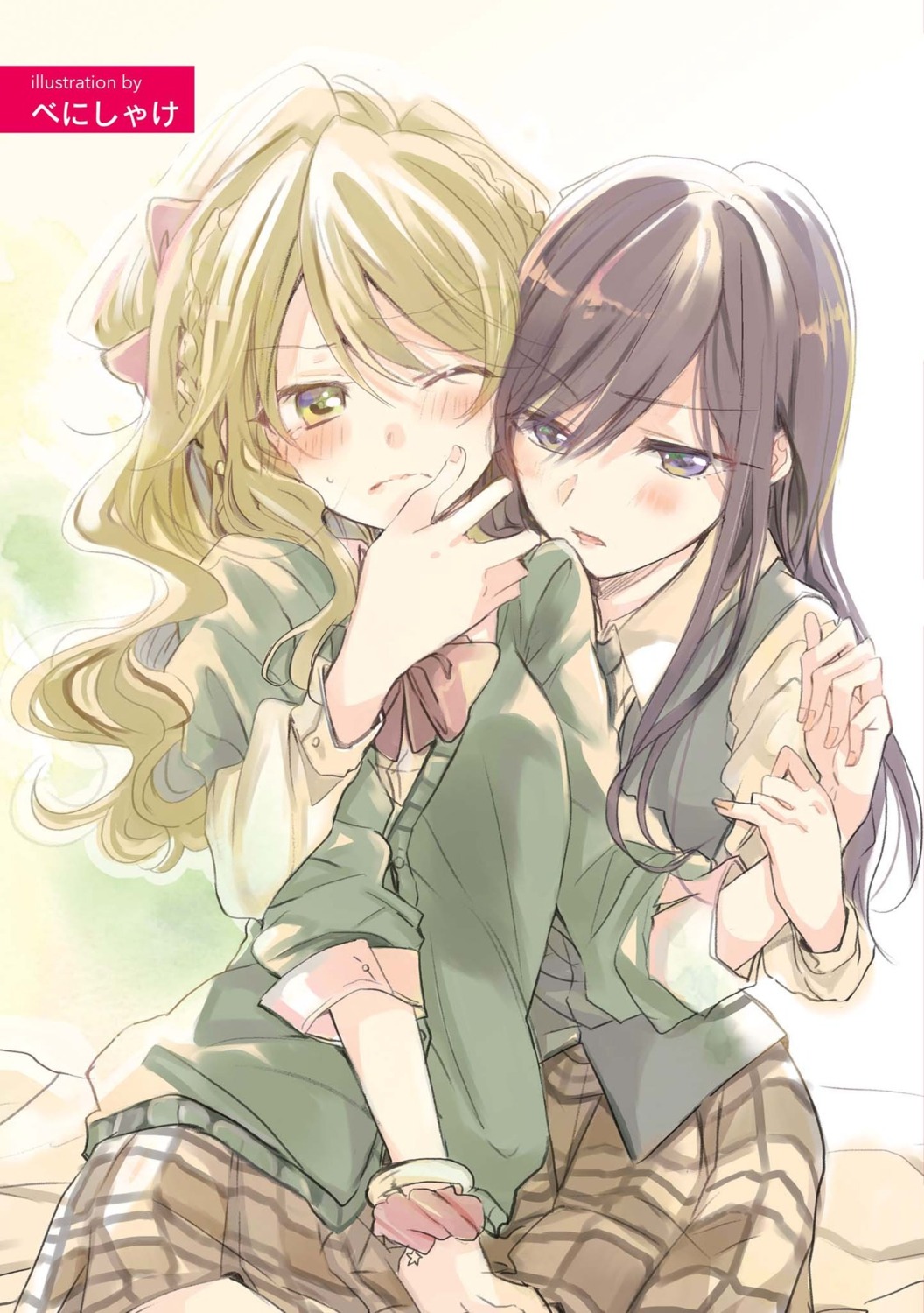 aihara_mei aihara_yuzu_(citrus) citrus_(manga) poprication seifuku sweater yuri