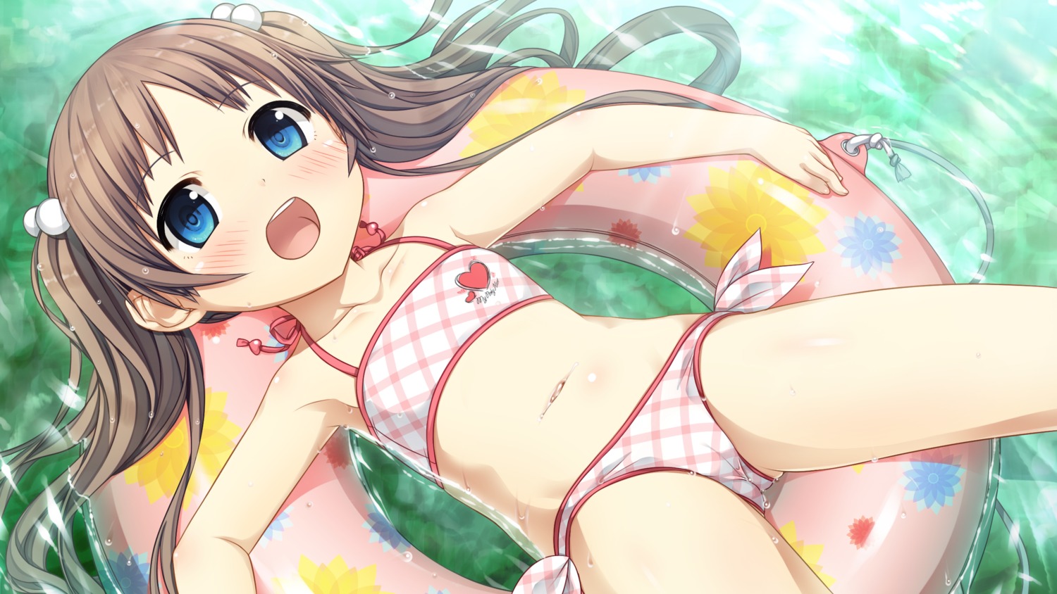 cameltoe cura game_cg loli lose monobeno sawai_natsuha swimsuits wet