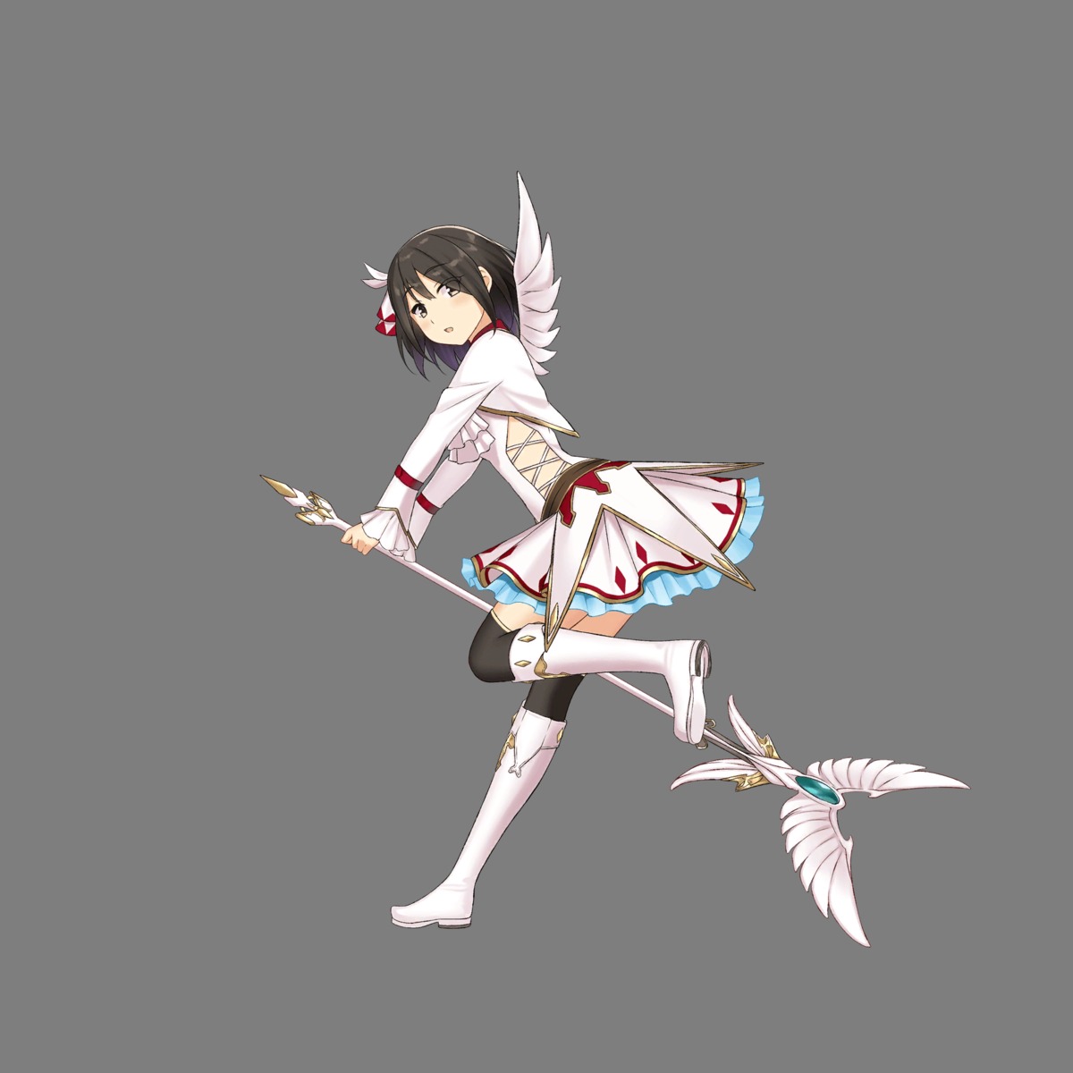 hoshi_no_girls_odyssey thighhighs transparent_png weapon wings